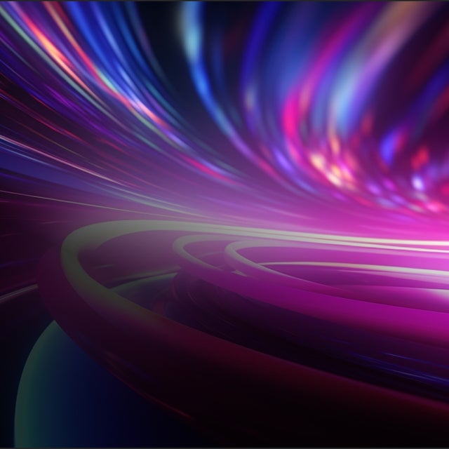 짙은 파란색 톤의 서버 랙 확대 보기