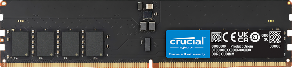 Crucial 32GB DDR5-6400 CUDIMM- view 1
