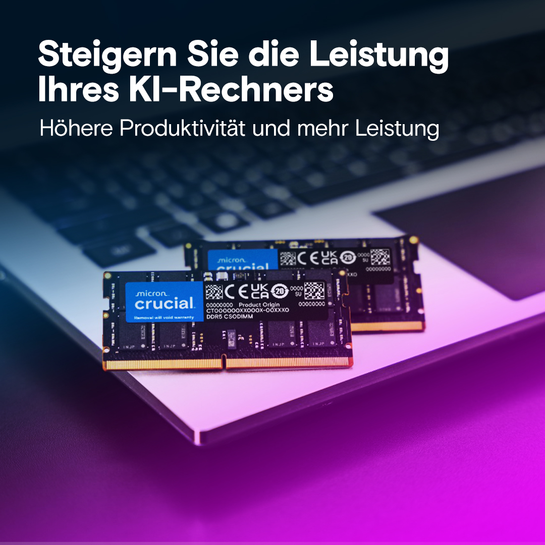 Crucial 32GB Kit (16GBx2) DDR5-6400 CSODIMM | CT2K16G64C52CS5