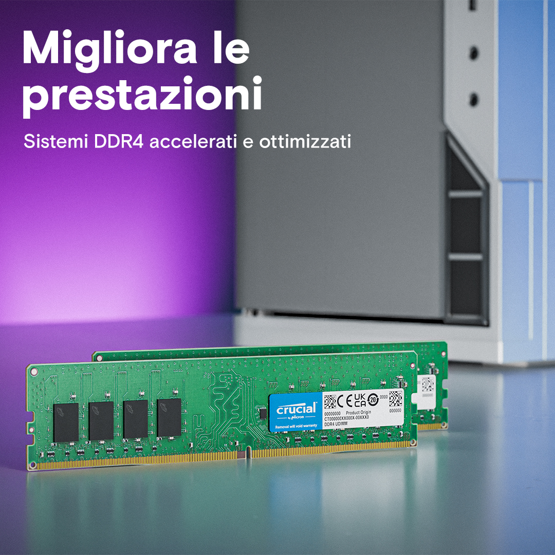 Crucial 16GB Kit (2 x 8GB) DDR4-2400 UDIMM
