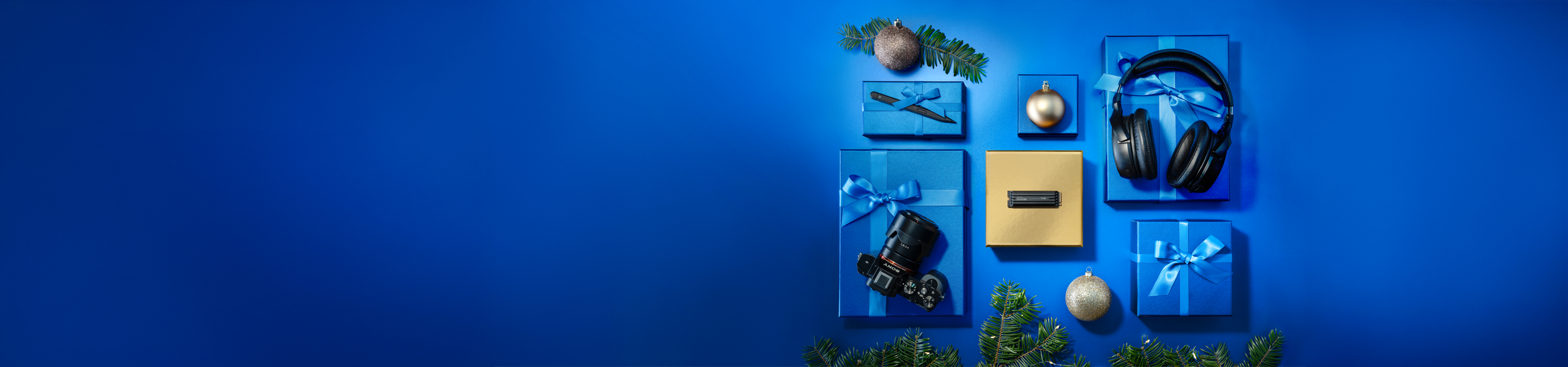 Crucial product with holiday accessories