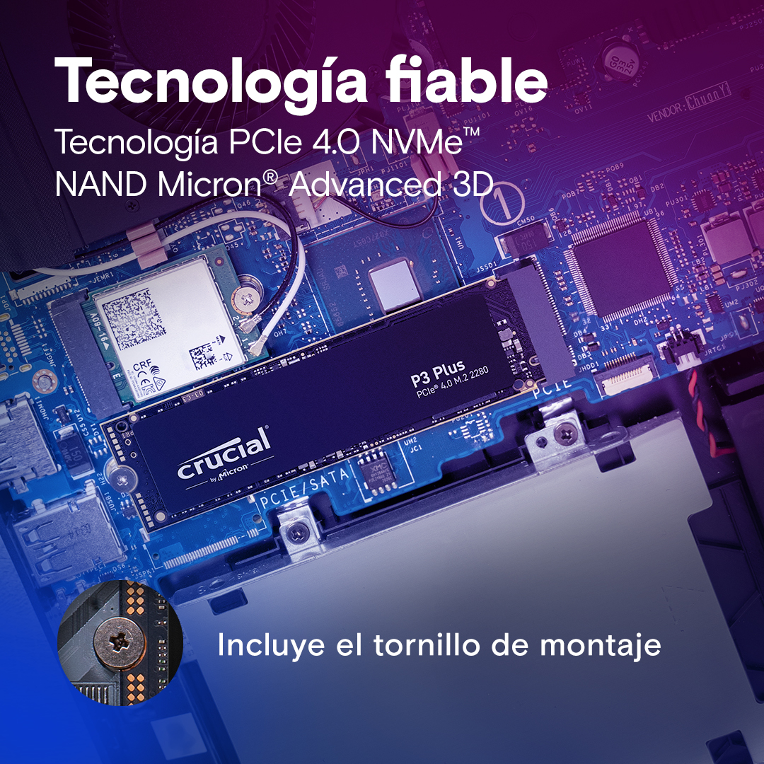 Crucial P3 Plus 4TB PCIe M.2 2280 SSD | CT4000P3PSSD8