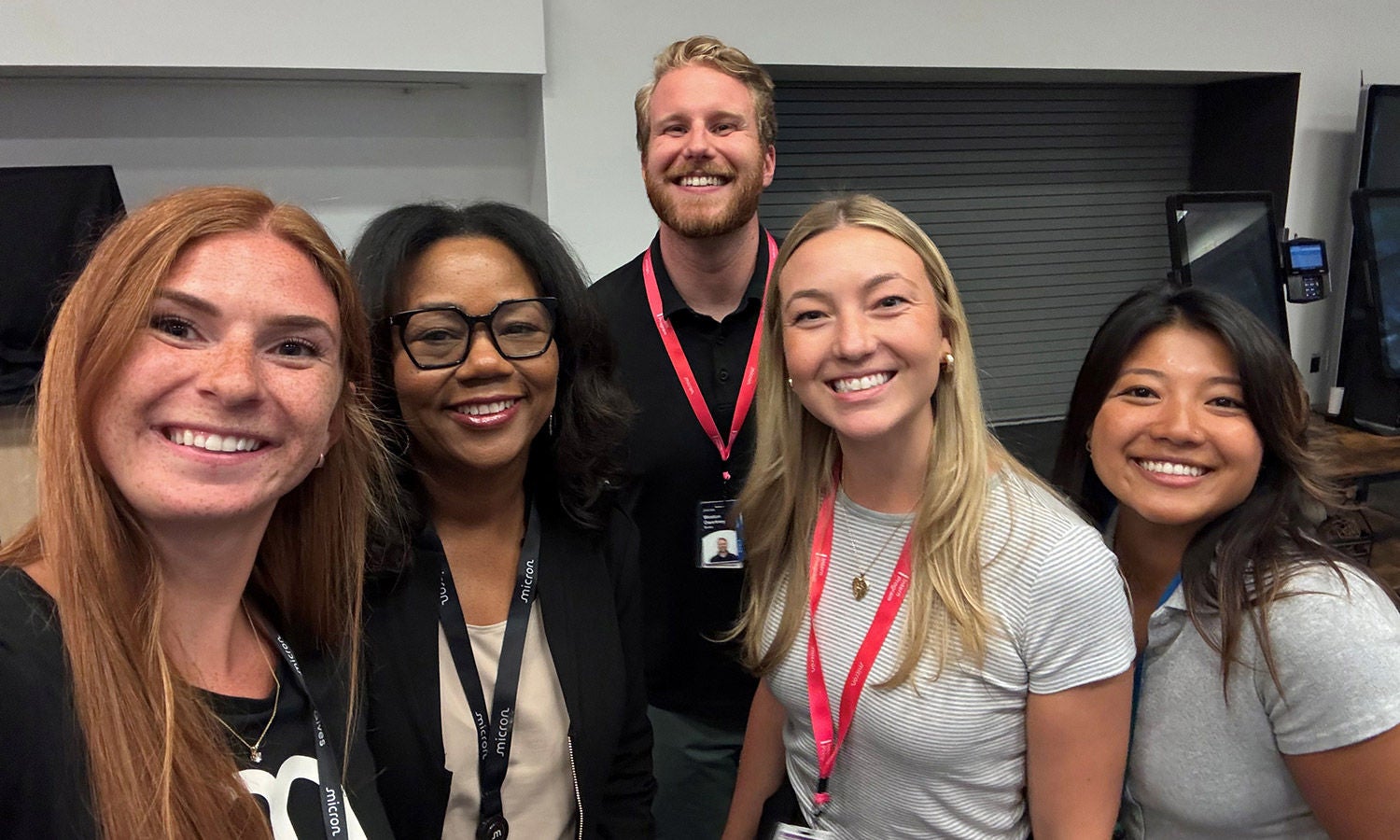 Fran Dillard and 4 members of the University Recruiting team posing for a photo