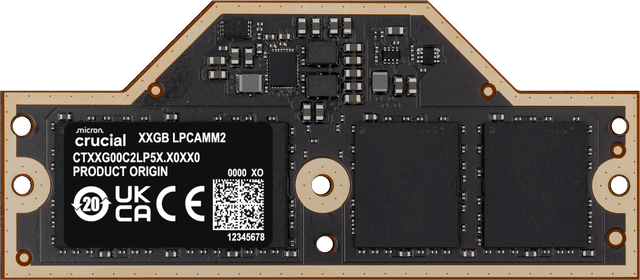 LPCAMM2 DDR5 64GB メモリ Crucial - LPDDR5X - module - 64 GB - LPCAMM2 - 3750 MHz