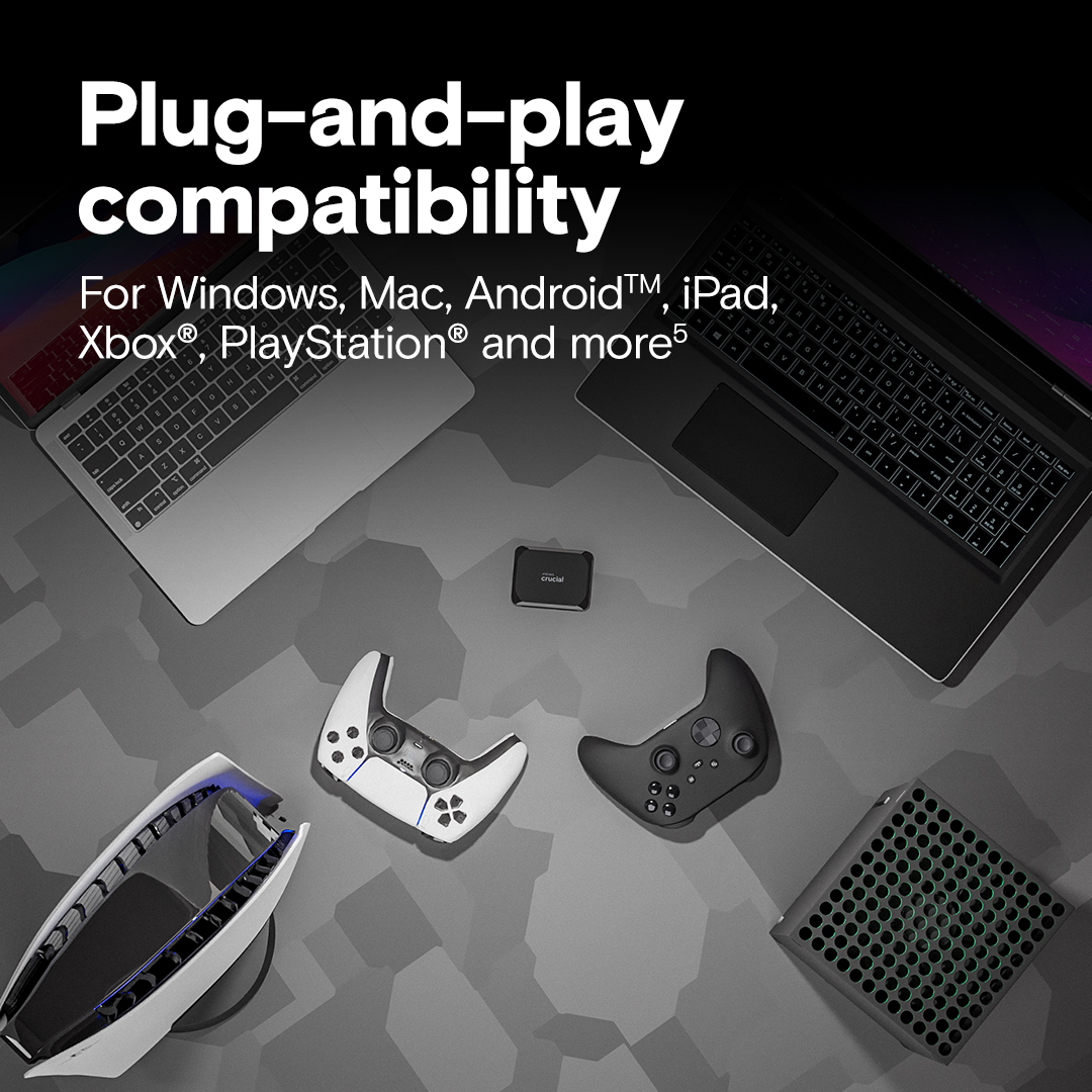 Crucial X9 4TB Portable SSD | CT4000X9SSD9 | Crucial.com
