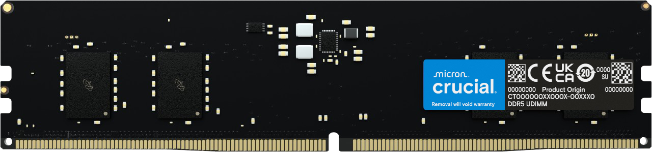 Crucial 32GB DDR5-5600 RAM — Desktop & Laptop