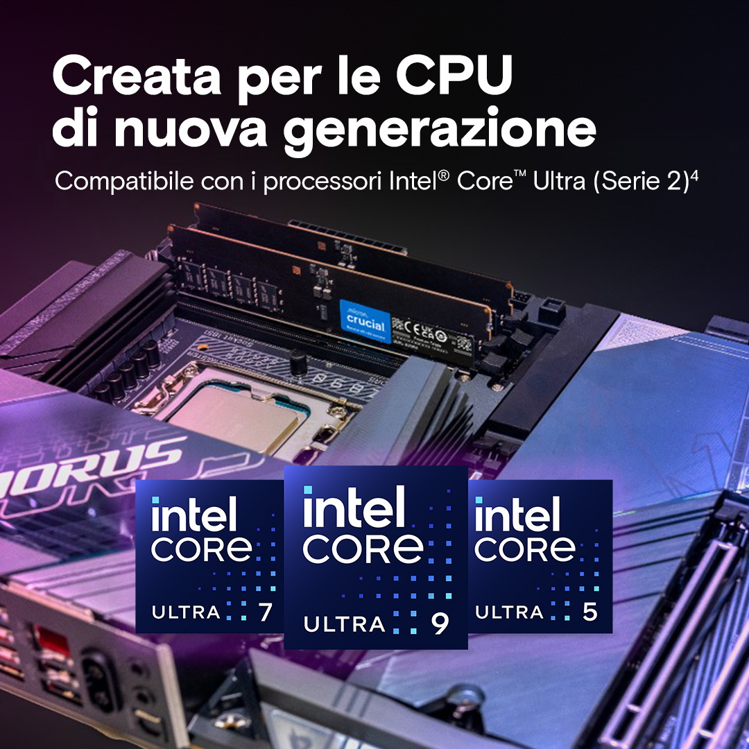 Crucial 64GB Kit (32GBx2) DDR5-6400 CUDIMM