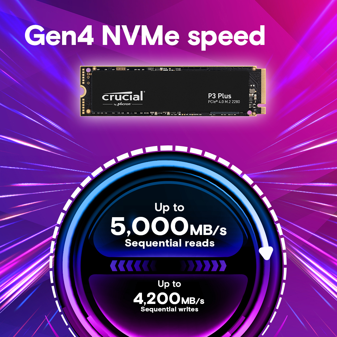 内蔵型SSD Crucial P3 Plus 1TB PCIe4.0 NVMe M.2 SSD Amazon.com: Crucial P3 Plus 1TB PCIe Gen4 3D NAND NVMe M.2