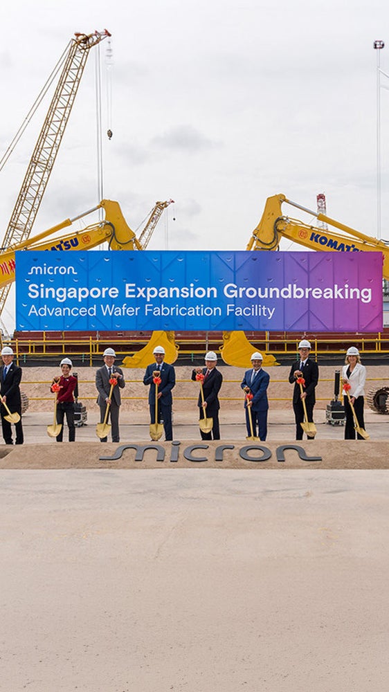 Micron Breaks Ground on Advanced Wafer Fabrication Facility in Singapore