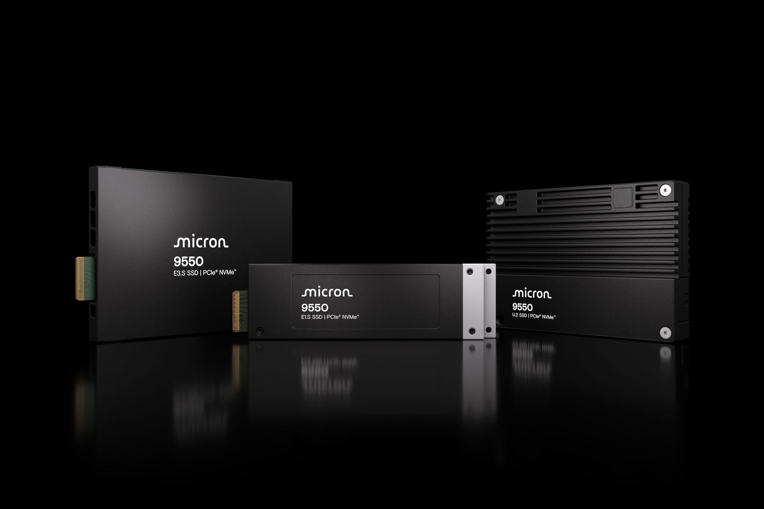 Micron 9550 NVME SSD family of products