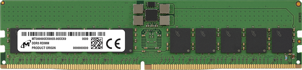 Micron 32GB DDR5-4800 RDIMM 1Rx4 CL40- view 1