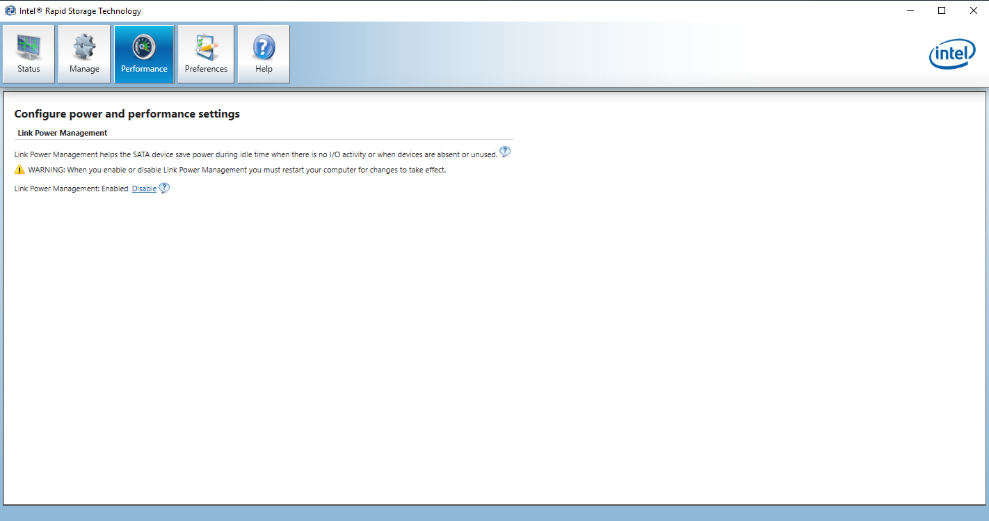 Intel 快速儲存計畫