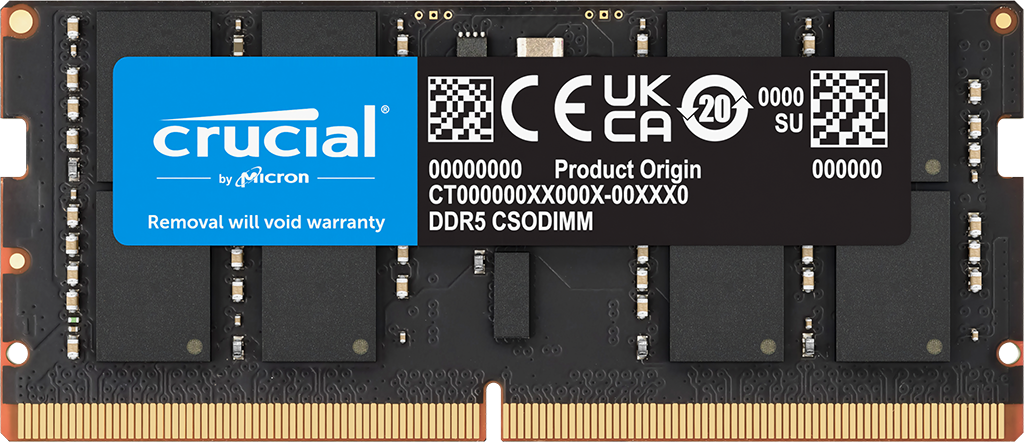 Crucial 32GB DDR5-6400 CSODIMM | CT32G64C52CS5 | Crucial.com