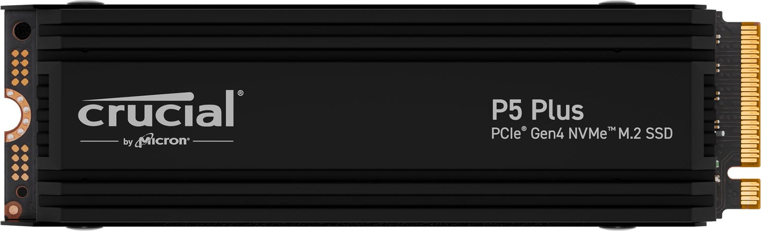 Crucial p5 plus heatsink SSD flat