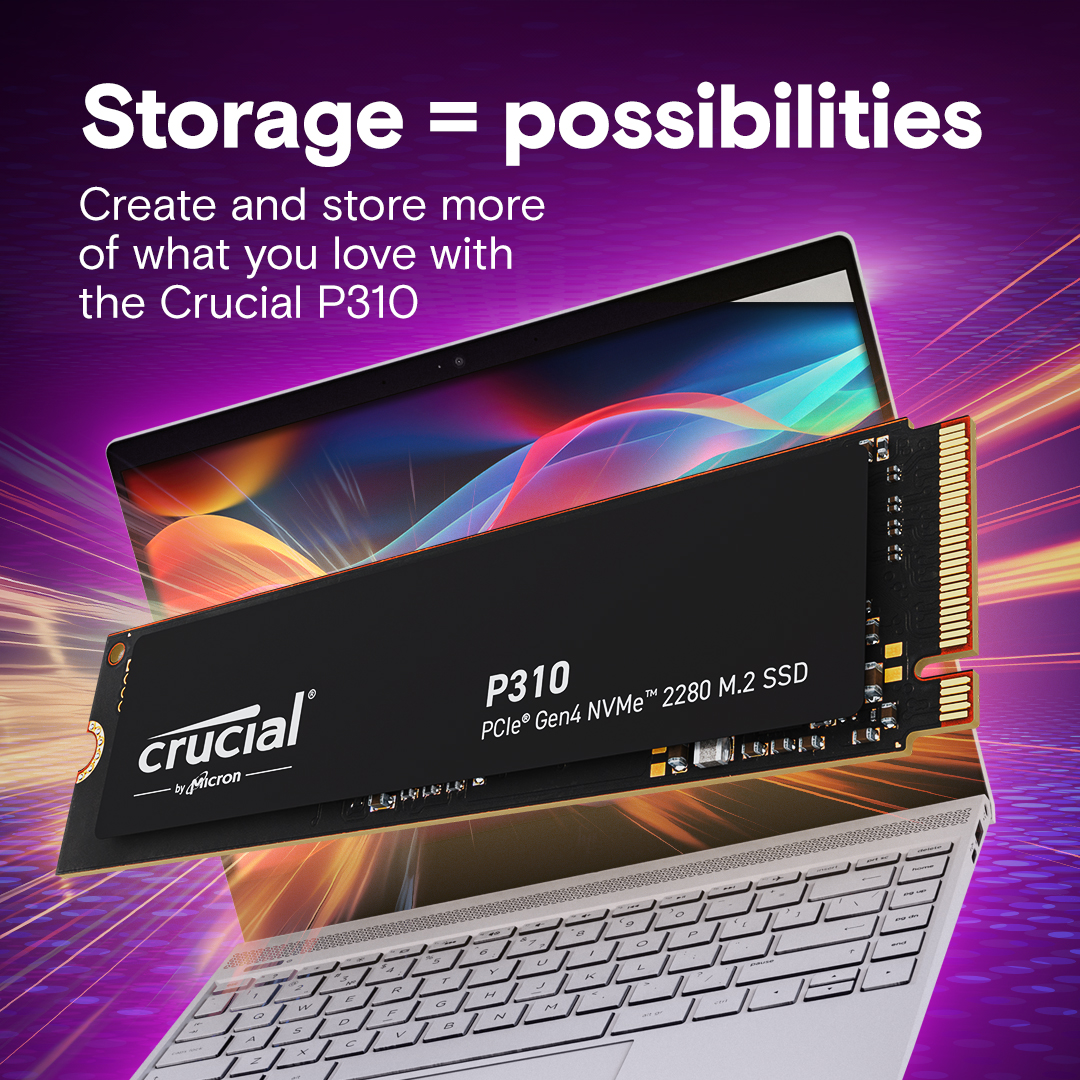 ピ*ಣ様 Crucial P310 1TB 2280 M.2 SSD crucial-ssd-p310-2230-top-view.png