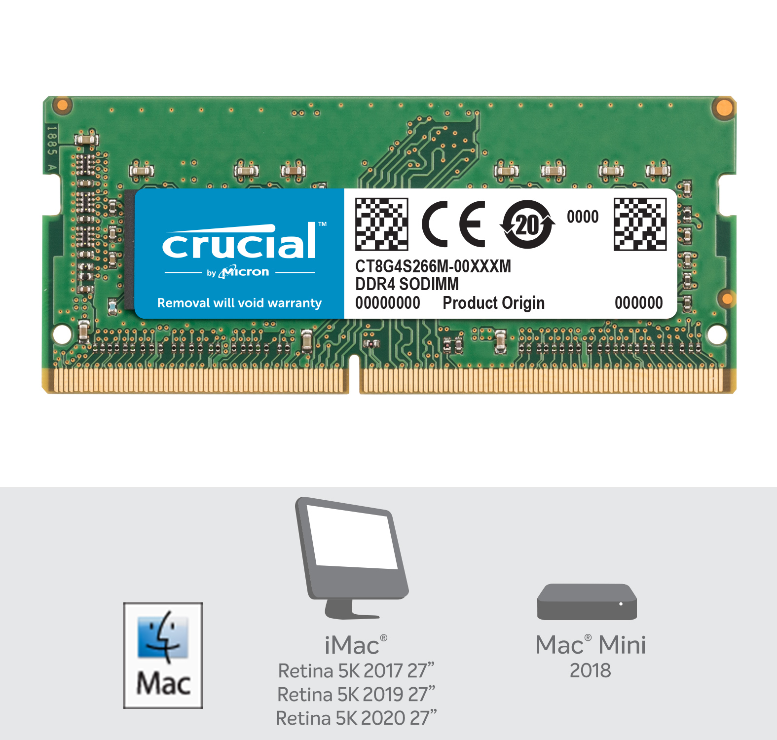 Crucial 8GB DDR4-2666 SODIMM for Mac | CT8G4S266M | Crucial.com