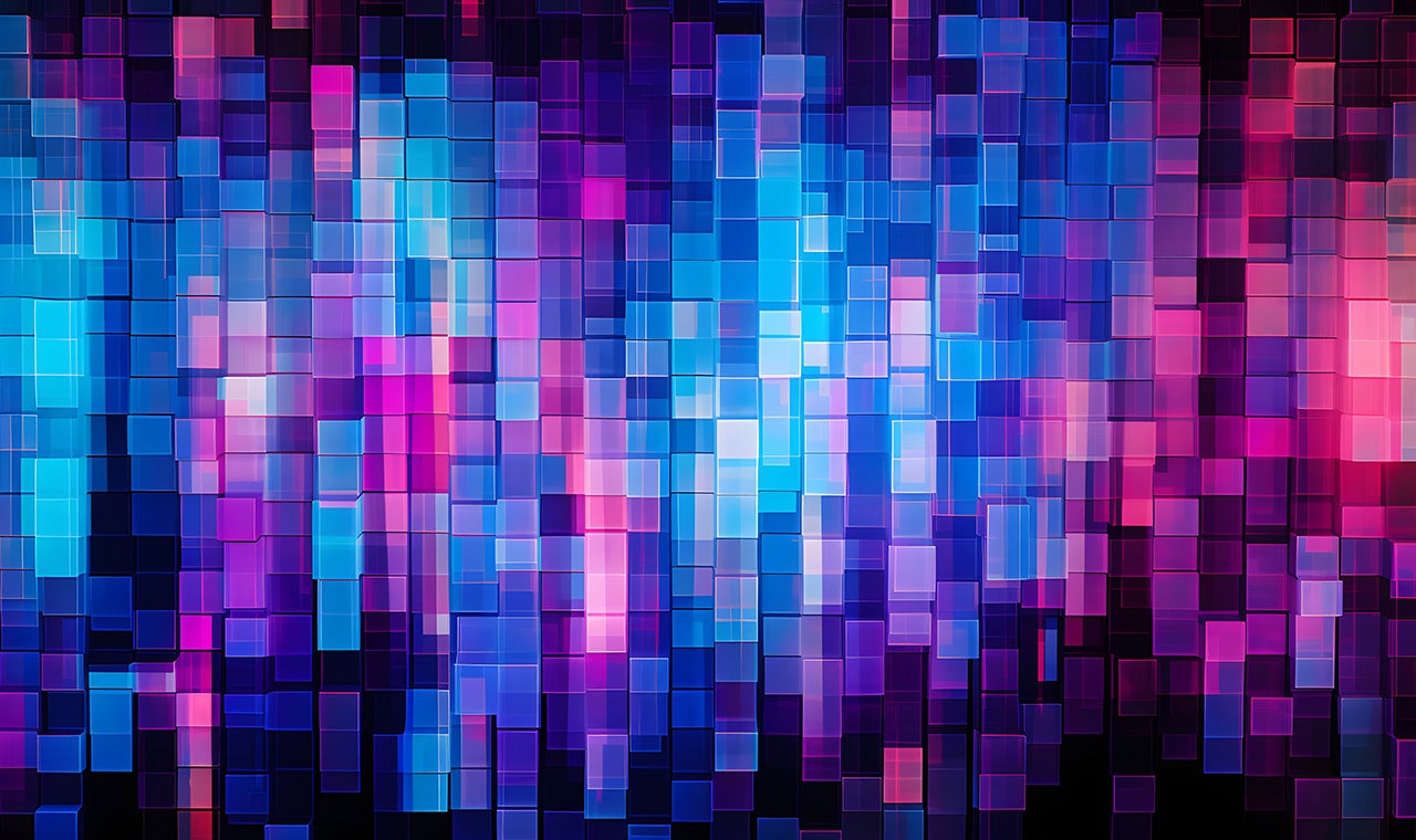 Abstract cube shaped lights