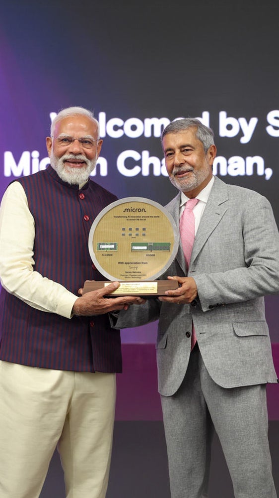 Micron celebrates facility opening in India