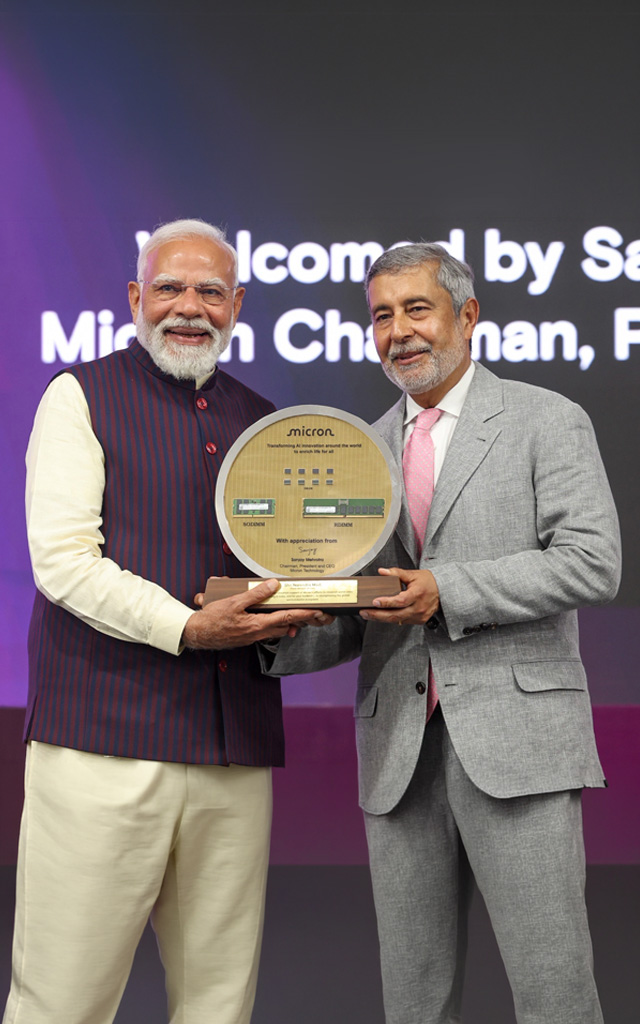 Micron celebrates facility opening in India