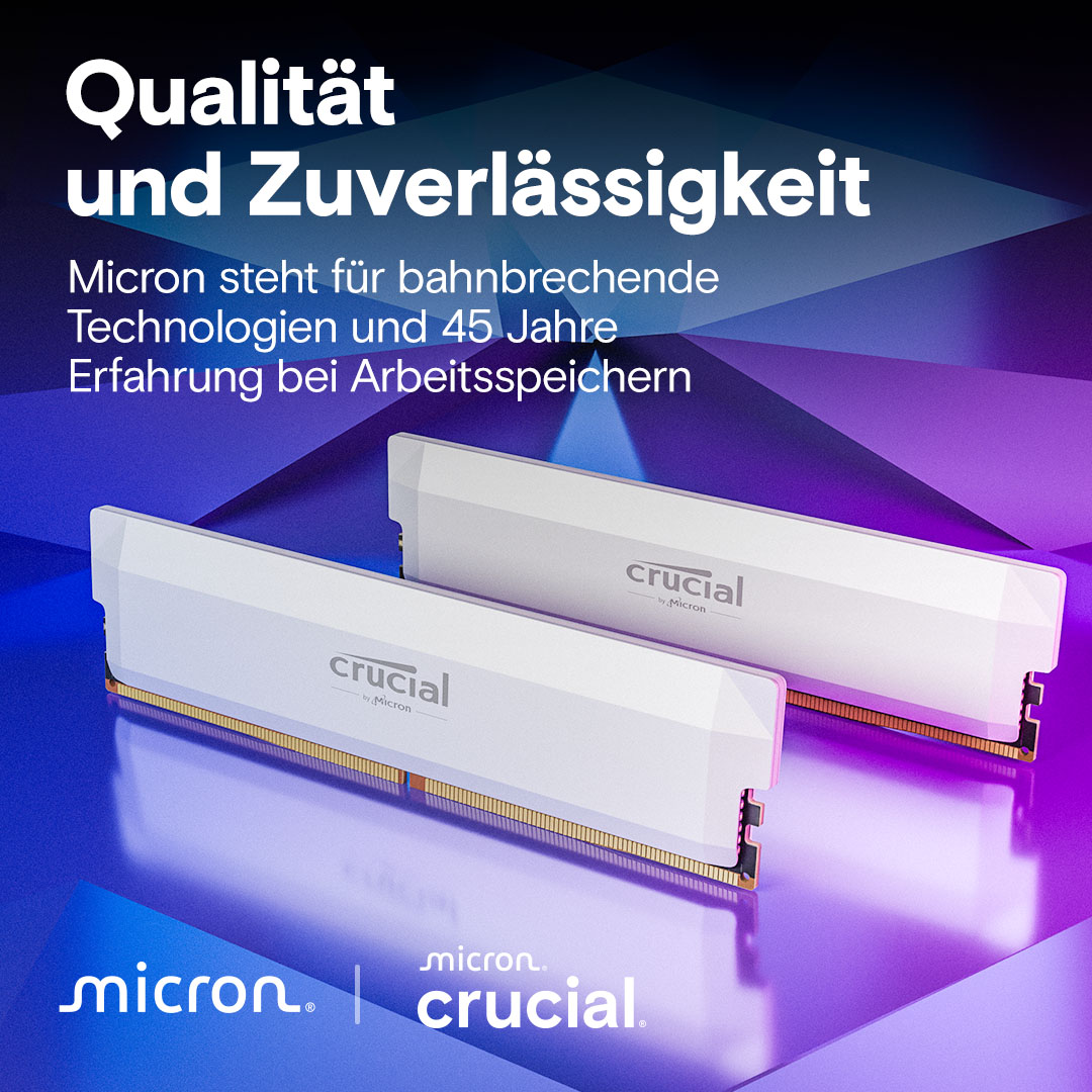 Crucial Pro DDR5-6400 16GB×2 ホワイト OCモデル Crucial Pro DDR5-6400 32GB Kit (16GBx2) UDIMM: OC Gaming