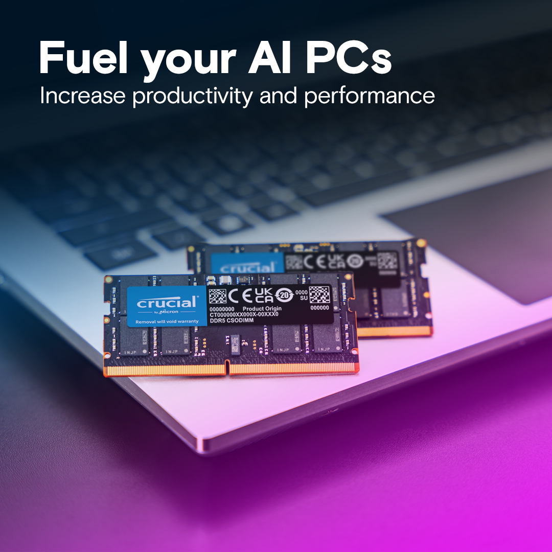 Crucial 32GB Kit (16GBx2) DDR5-6400 CSODIMM