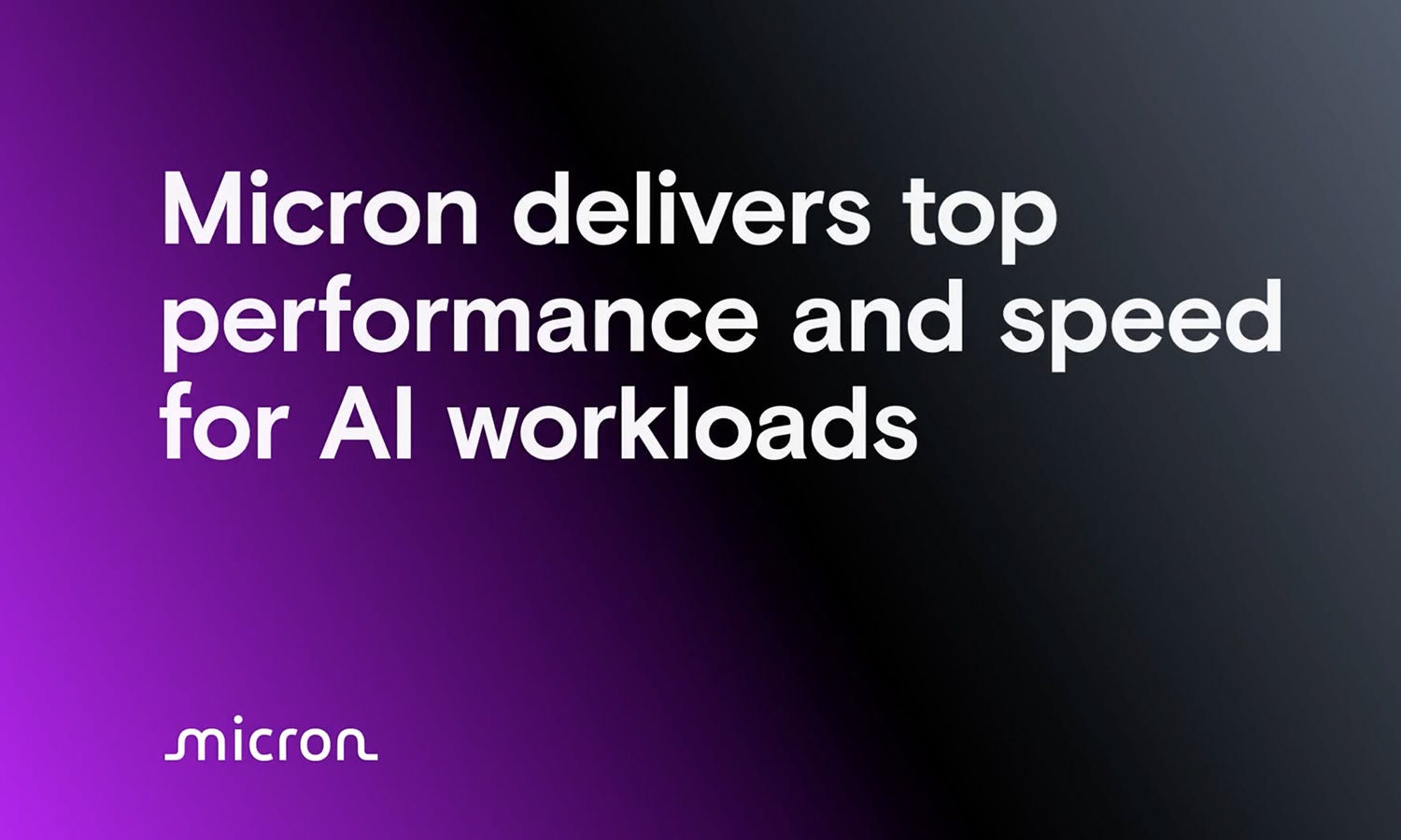 Micron delivers top performance speed