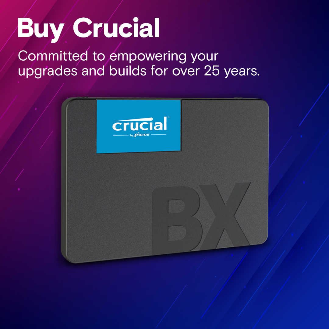 Crucial BX500 1TB 3D NAND SATA 2.5-inch SSD