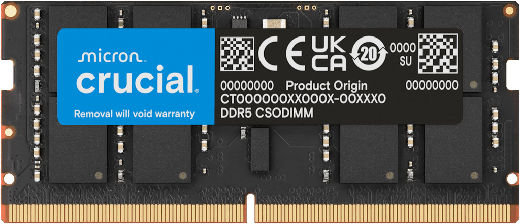 Crucial 16GB DDR5-6400 CSODIMM- view 1