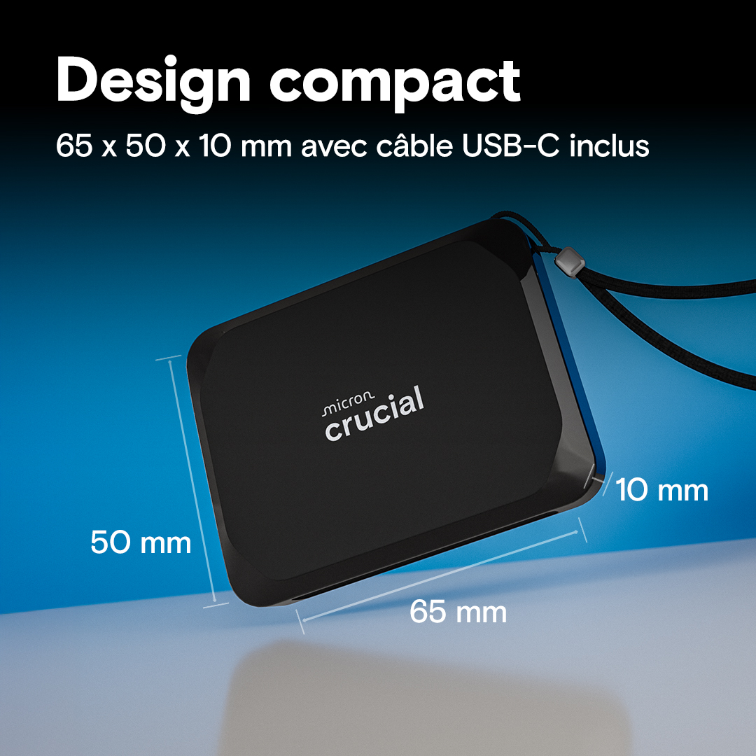 Crucial X9 2TB Portable SSD | CT2000X9SSD9 | Crucial FR