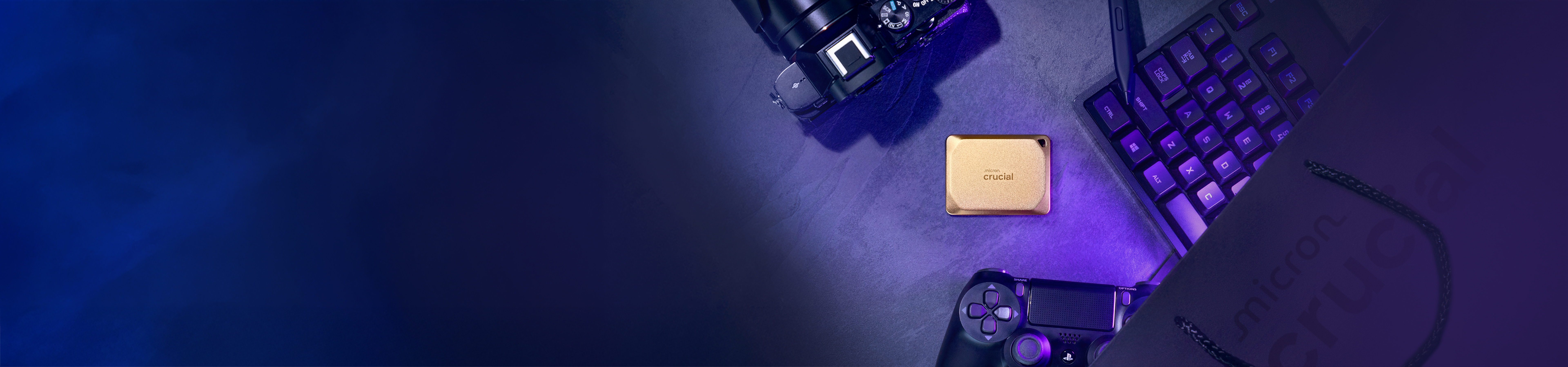 Crucial X10 Pro SSD with accessories