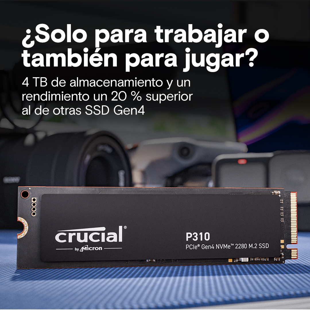 Crucial P310 2TB PCIe Gen4 NVMe 2280 M.2 SSD
