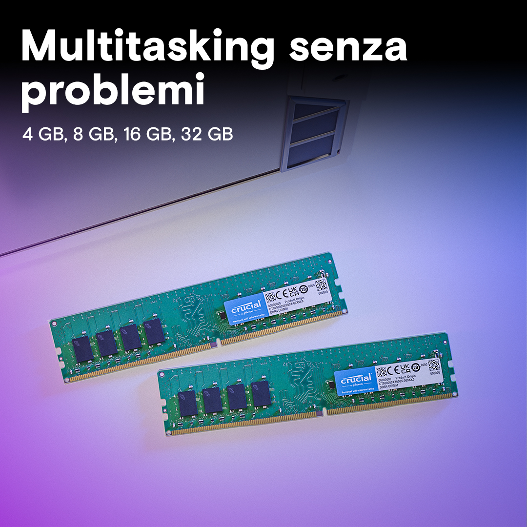 Crucial 16GB Kit (2 x 8GB) DDR4-2400 UDIMM