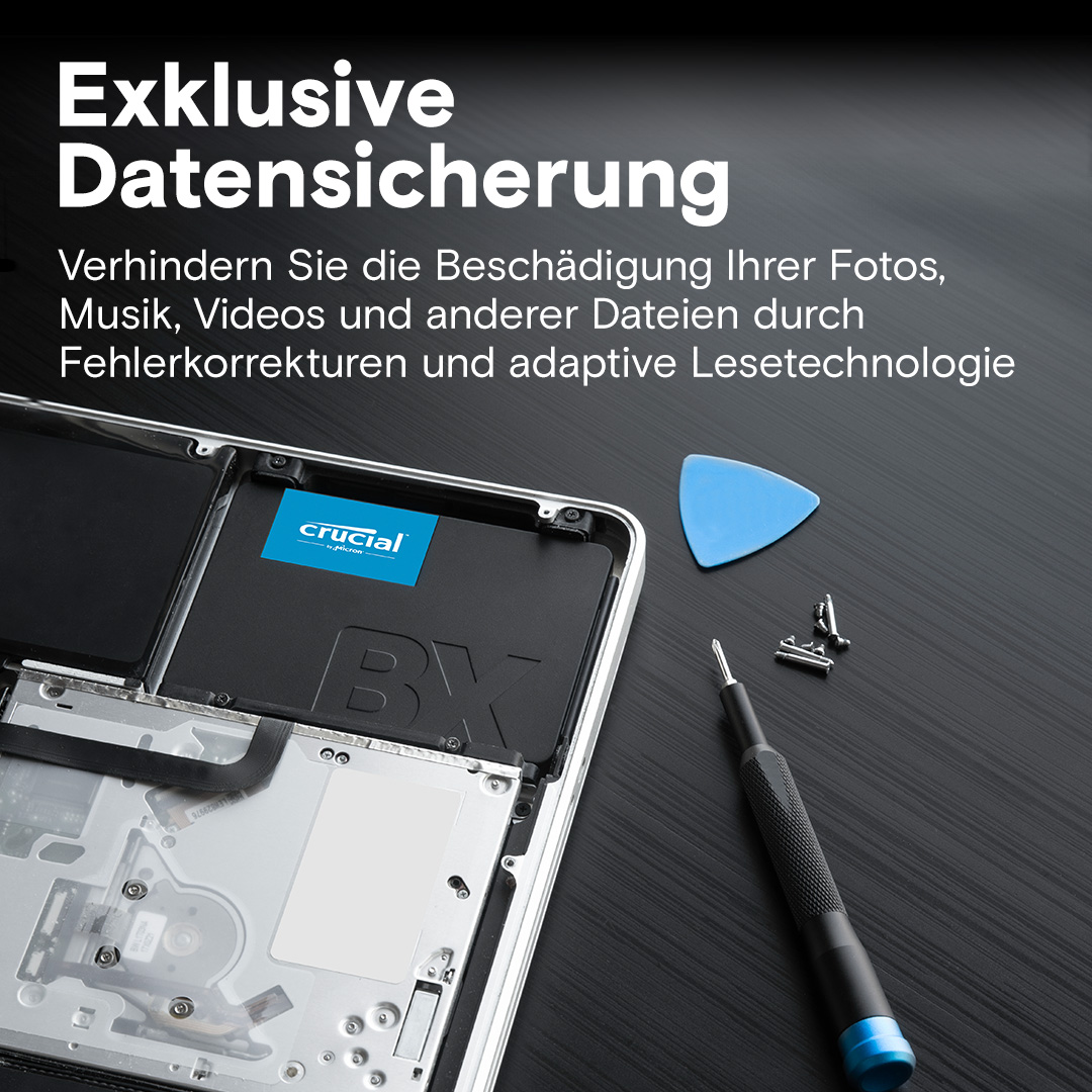 Crucial BX500 1000GB 2.5インチSSD Crucial BX500 1TB 3D NAND SATA 2.5-inch SSD | CT1000BX500SSD1