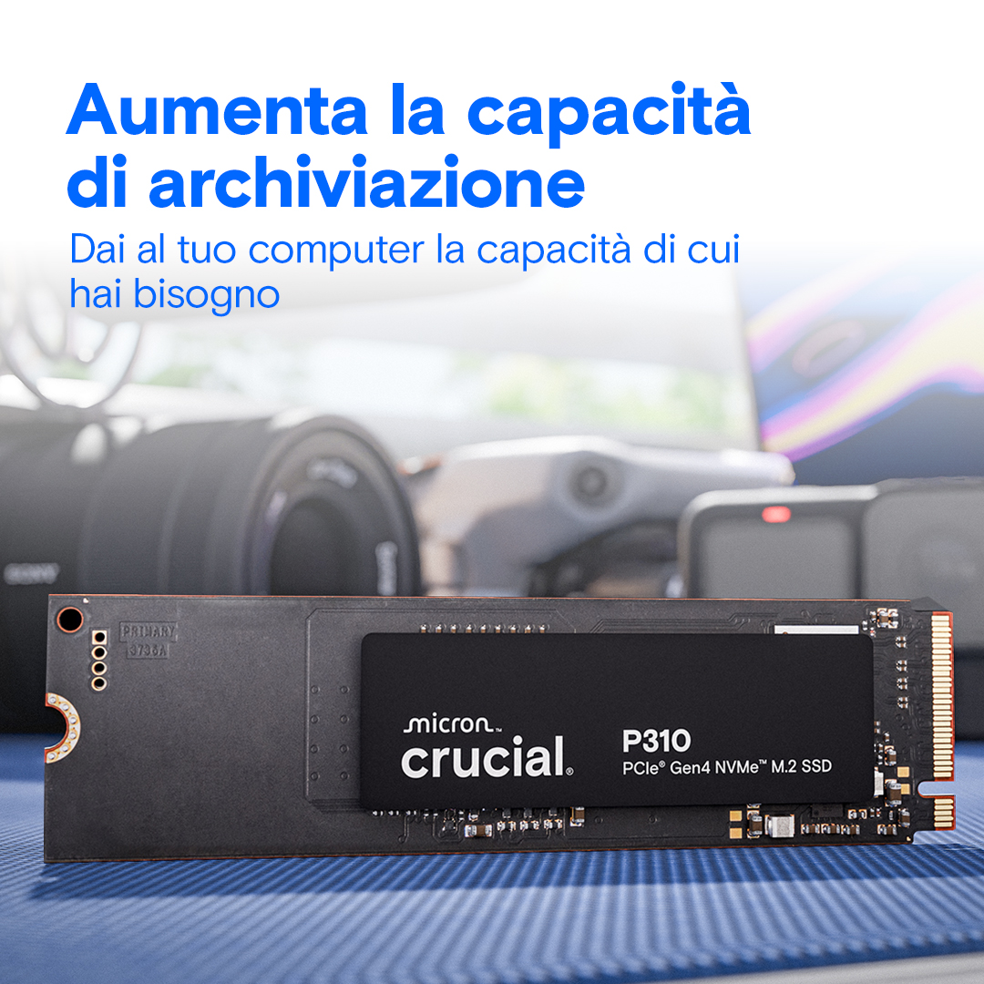 Crucial P310 4TB PCIe Gen4 NVMe 2280 M.2 SSD | CT4000P310SSD8