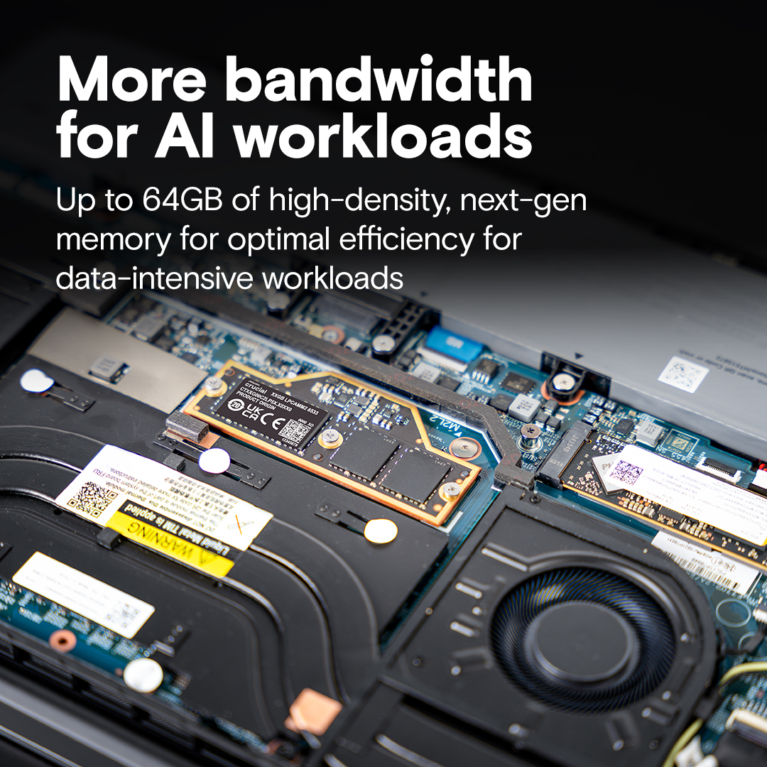 LPCAMM2 DDR5 64GB メモリ Crucial - LPDDR5X - module - 64 GB - LPCAMM2 - 3750 MHz