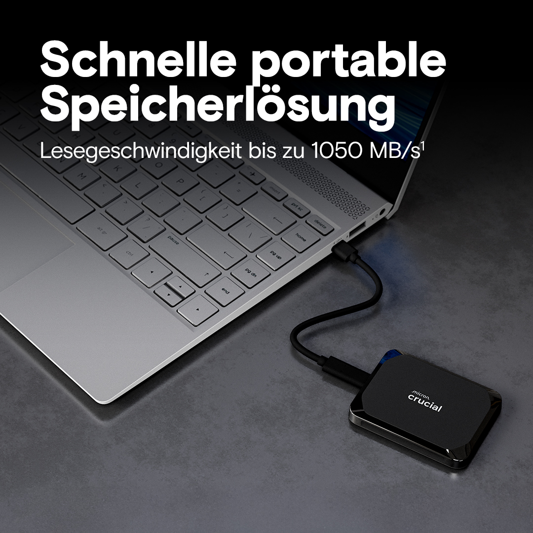 Crucial X9 4TB Portable SSD | CT4000X9SSD9 | Crucial DE