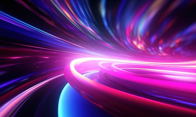 Abstract image of light beams