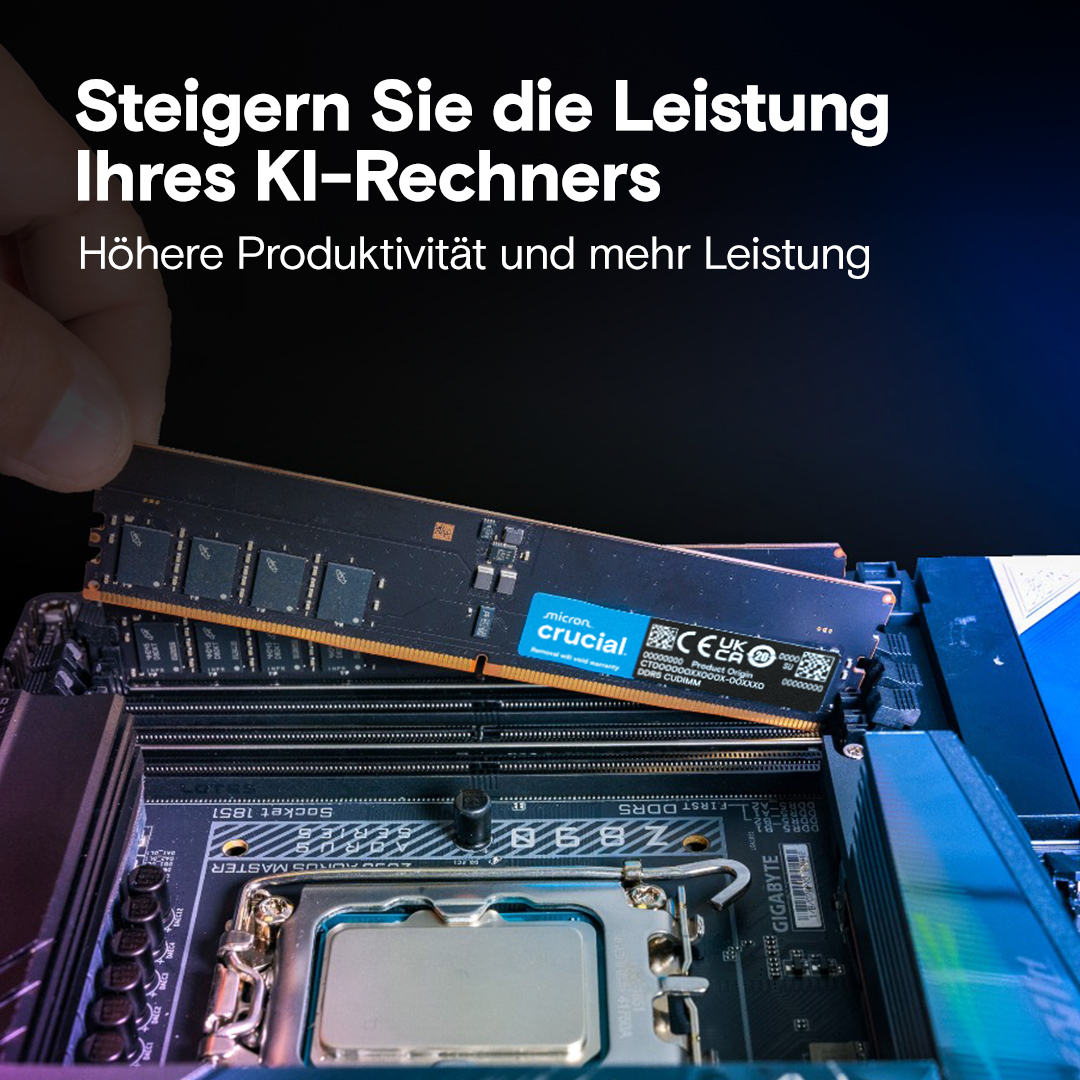 Crucial 16GB DDR5-6400 CUDIMM | CT16G64C52CU5 | Crucial DE