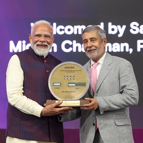 Micron celebrates facility opening in India