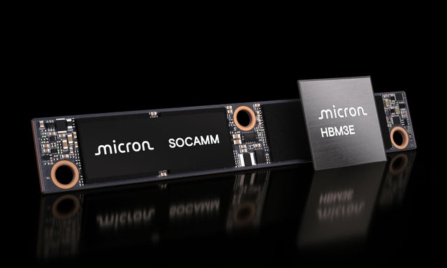 Micron HBM3E chip and SOCMM chips