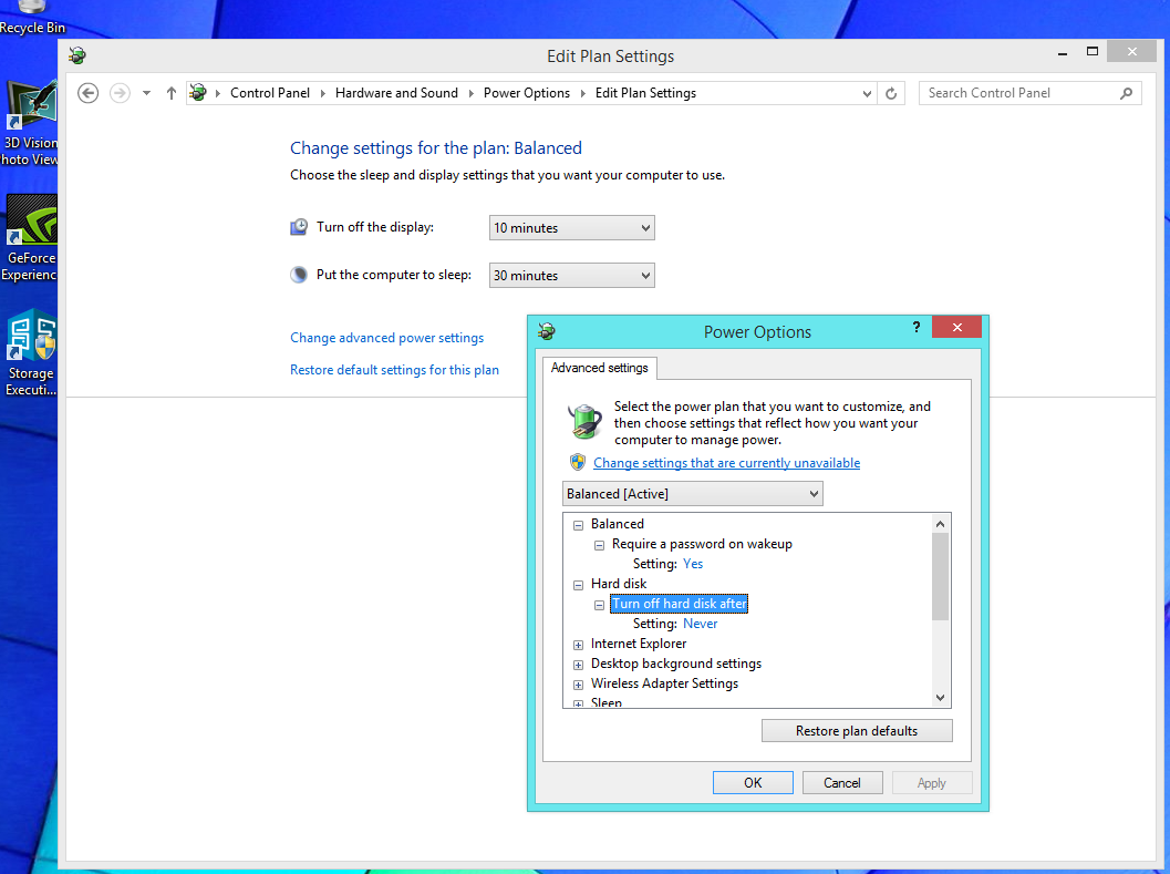 電源オプション