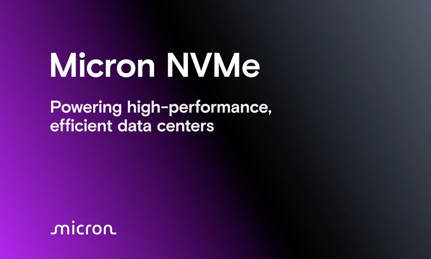 Micron nvme powering data centers