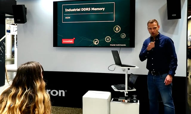 Man presenting in a conference room