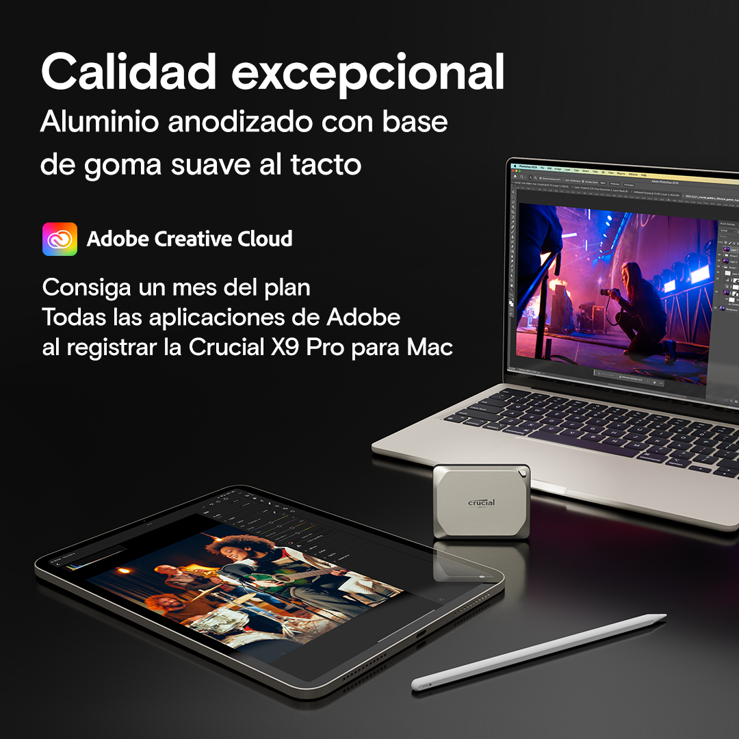 Crucial X9 Pro for Mac 2TB Portable SSD | CT2000X9PROMACSSD9B