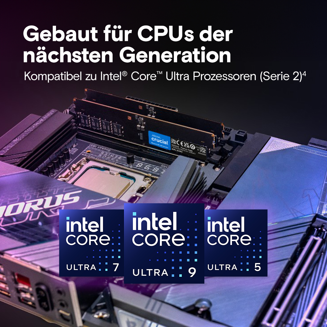 Crucial 16GB DDR5-6400 CUDIMM | CT16G64C52CU5 | Crucial DE