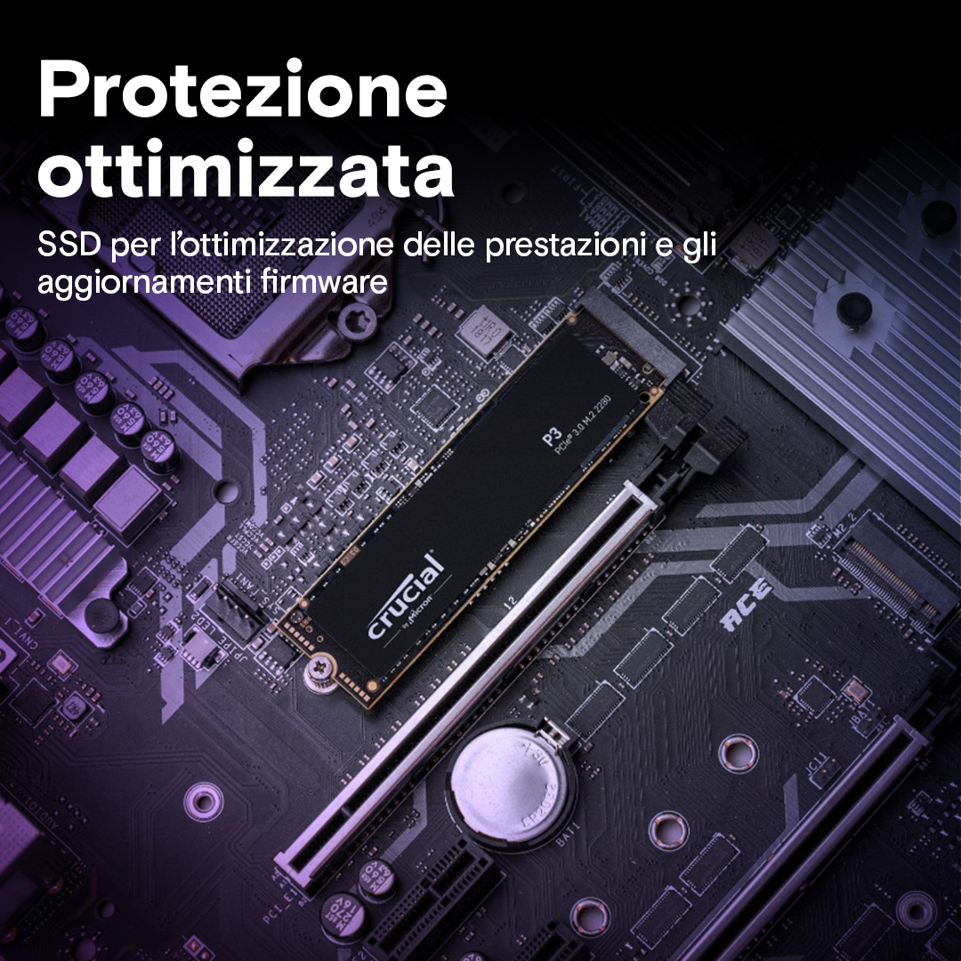 Crucial P3 M.2 2280 SSD 4TB　CT4000P3SSD8 Dysk SSD Crucial P3 4TB M.2 PCI-e NVMe (CT4000P3SSD8