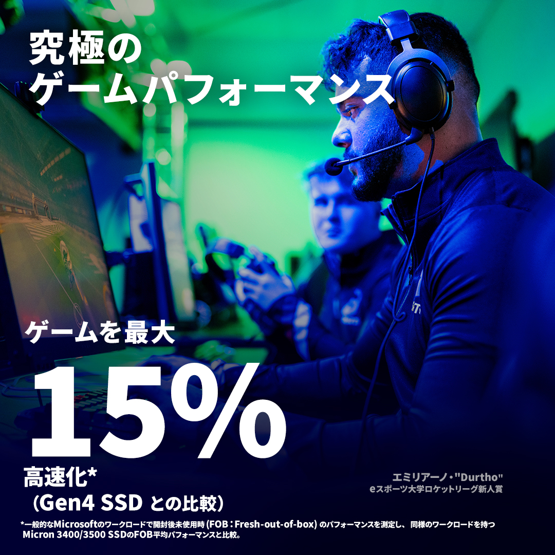 Crucial T705 2TB PCIe Gen5 NVMe M.2 SSD with heatsink