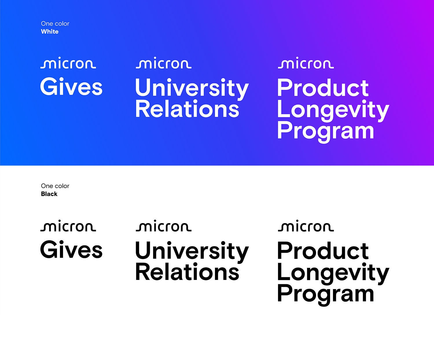 One color logo