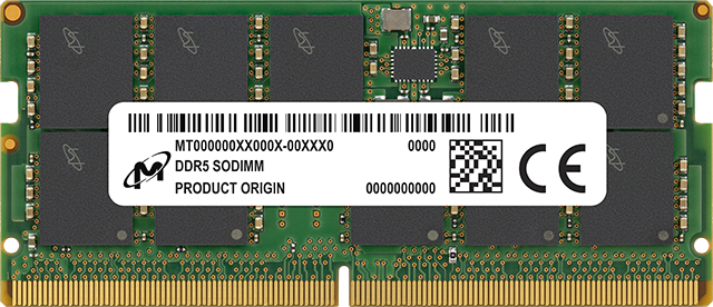 Micron DDR5 5600Mhz 16GB×2 SODIMM Crucial 32GB DDR5 RAM Kit (2x16GB), 5600MHz (or 5200MHz or 4800MHz