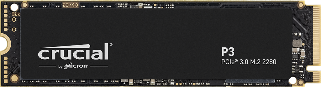 新品未開封　 crucial P3 4TB PCIe 3.0 NVMe SSD crucial-p3-ssd-flat-front-